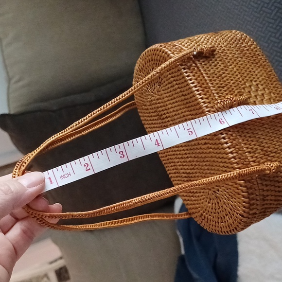Putu by J. Maclear mini rattan wicker top handle purse vintage - Picture 17 of 17